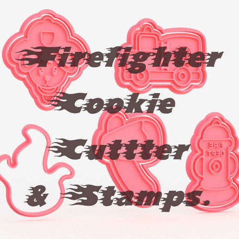 Firefighter Cookie Cutters & Stamps